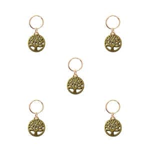  حلقه تزیینی مو طرح درخت زندگی کد TL 01 بسته 5 عددی