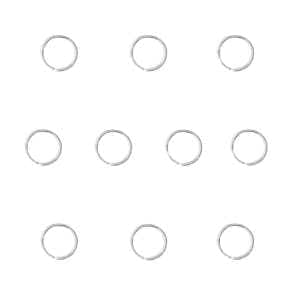 حلقه تزیینی مو زنانه مدل لارا  بسته 10 عددی