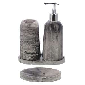 ست سرویس بهداشتی 4 پارچه مدل بتنی کد pm401