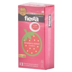 کاندوم خاردار فیستا مدل Strawberry Dotted بسته 12 عددی کاندوم خاردار فیستا مدل Strawberry Dotted بسته 12 عددی