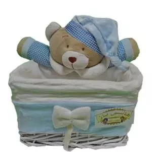 سبد وسایل کودک هانی ناز مدل خرس تدی