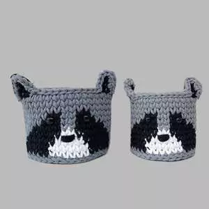 سبد وسایل کودک طرح راسو مجموعه 2 عددی