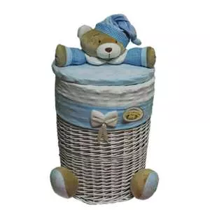 سبد وسایل و لباس کودک مدل خرس تدی