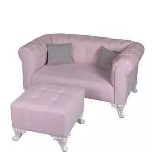 مبل کودک مدل تمام لمسه دونفره به همراه پاف و کوسن مبل کودک مدل تمام لمسه دونفره به همراه پاف و کوسن