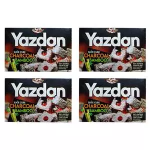 زغال یزدان مدل فشرده بسته 4 عددی وزن  500 گرمی