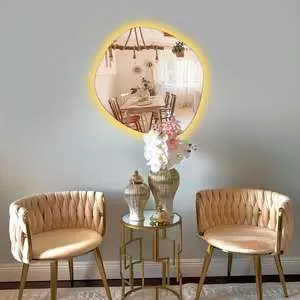 آینه تجسم طرح دفرمه بک لایت مدل روناک آینه تجسم طرح دفرمه بک لایت مدل روناک