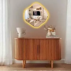 آینه تجسم طرح دفرمه بک لایت مدل رها آینه تجسم طرح دفرمه بک لایت مدل رها