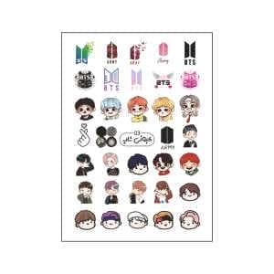 برچسب لنز ناخن کیوتی شاپ طرح BTS کد K03