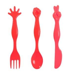 ست قاشق و چنگال کودک کد FHH-1