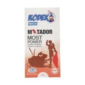 کاندوم خاردار و حلقوی کدکس مدل Matador بسته 12 عددی کاندوم خاردار و حلقوی کدکس مدل Matador بسته 12 عددی