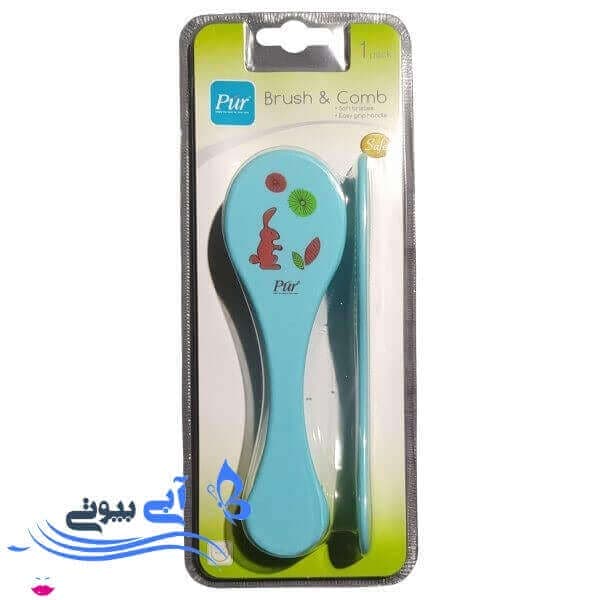 ست شانه و برس کودک پیور مدل Rabbit-B ست شانه و برس کودک پیور مدل Rabbit-B