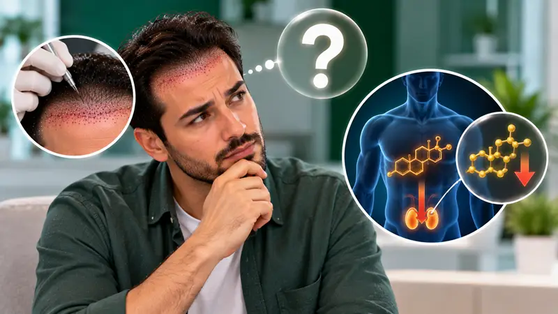آیا کاشت مو باعث کاهش تستوسترون می‌شود؟