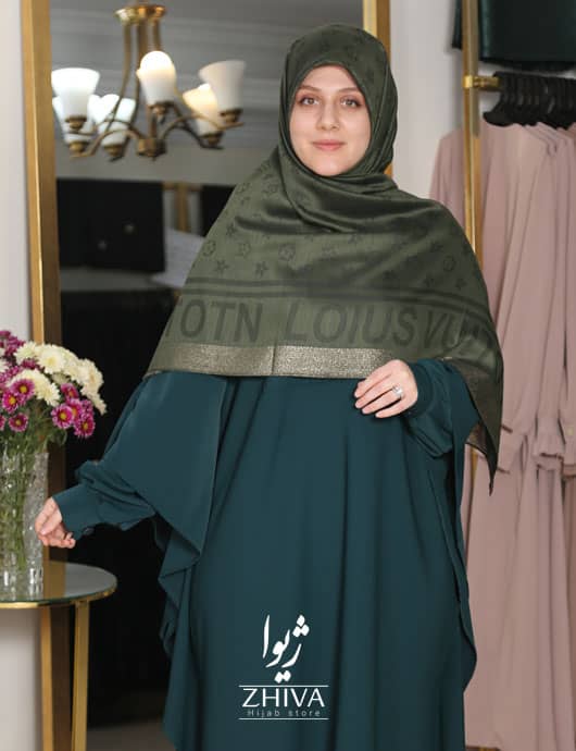 مانتو عبایی راحيل سبز مانتو عبایی راحيل سبز
