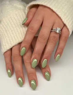 ناخن ژله‌ای سبز