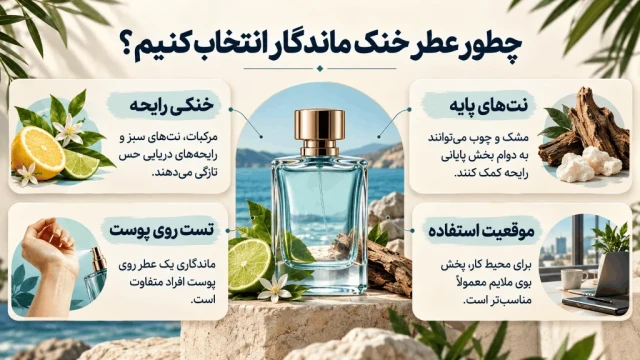 چهار معیار انتخاب عطر خنک و ماندگار
